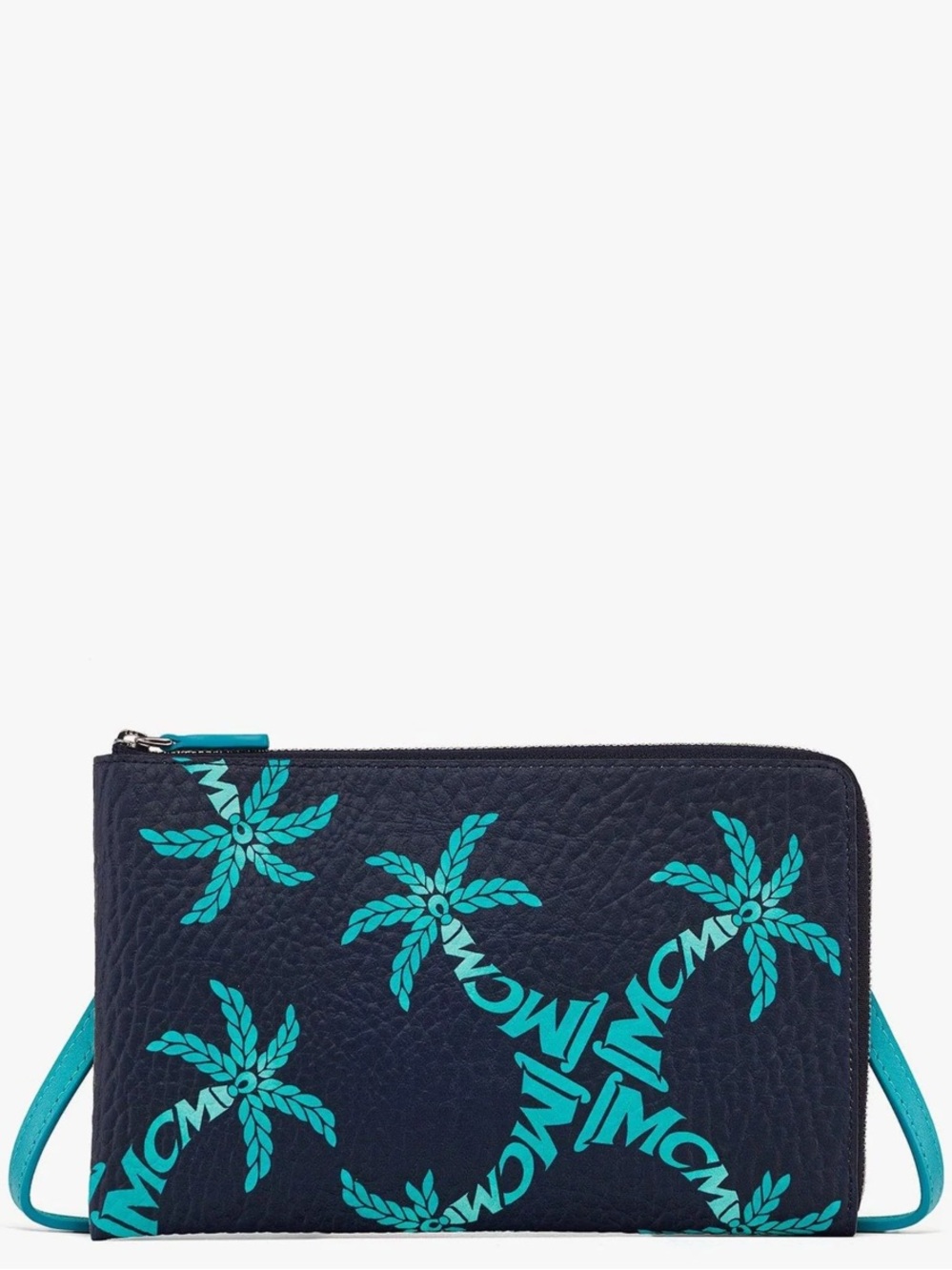 MCM Ottomar Travel Pouch In Palm Canvas in Black Tiel NWT full inclusion